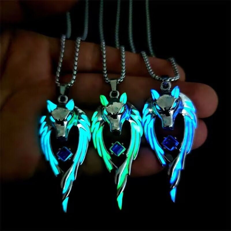 Dragon Wolf King Hip-Hop Pendant Necklace for Couples