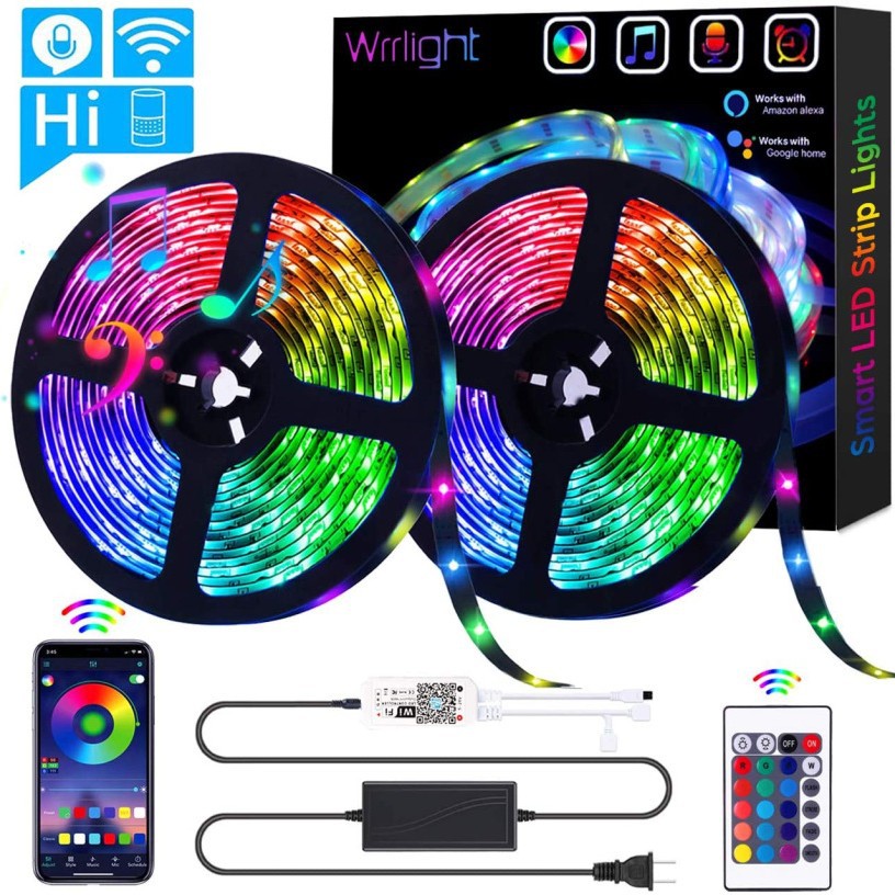 10M Smart LED Light Bar – WiFi Music Sync & Remote