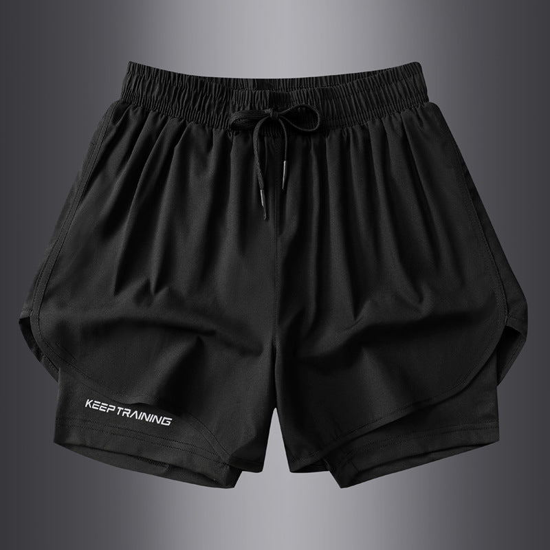 INSTOCK-Men's 2-Piece Training Shorts  Lightweight & Quick-Dry