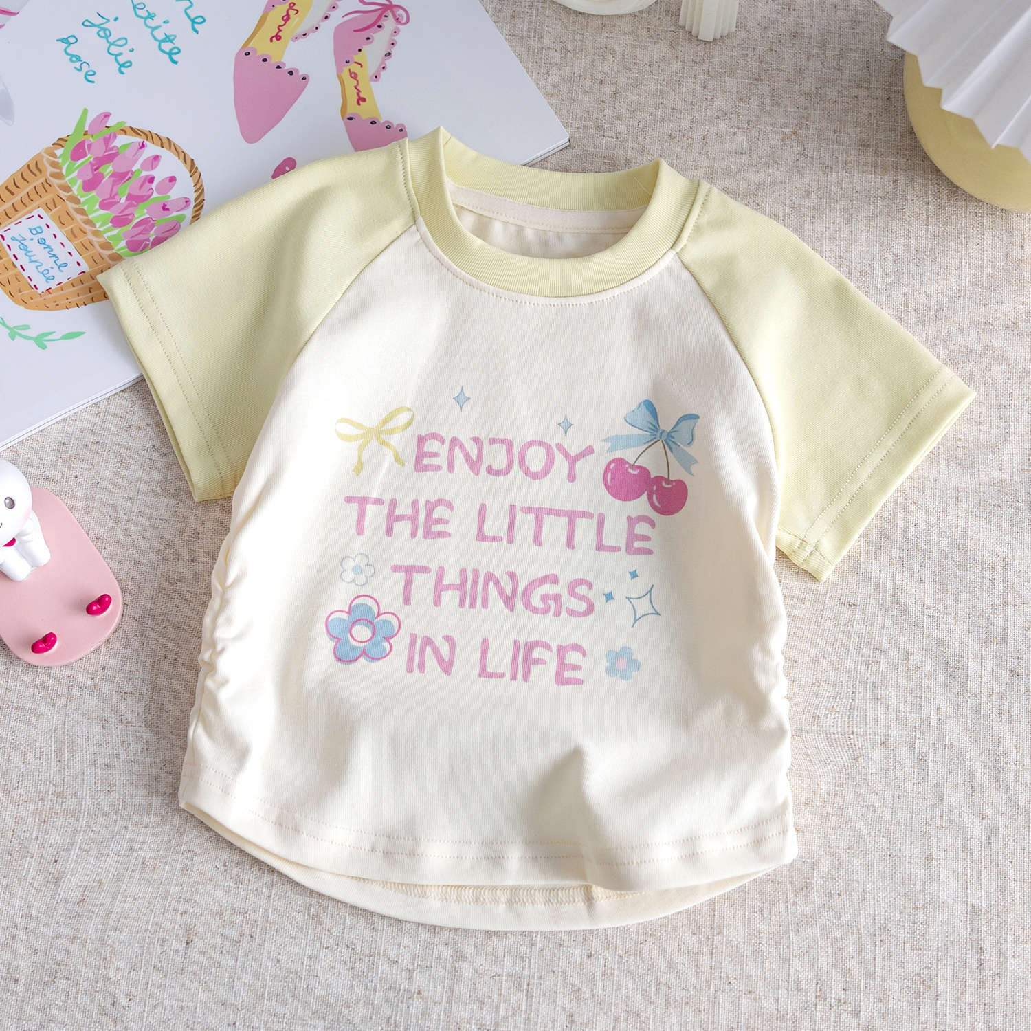 Girls Cartoon Cotton T-Shirt – Summer Casual Top – T-Shirts – Image 6