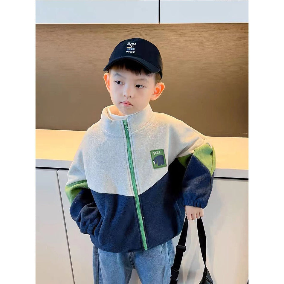 Boys’ Polar Fleece Jacket Autumn & Winter Warm Coat