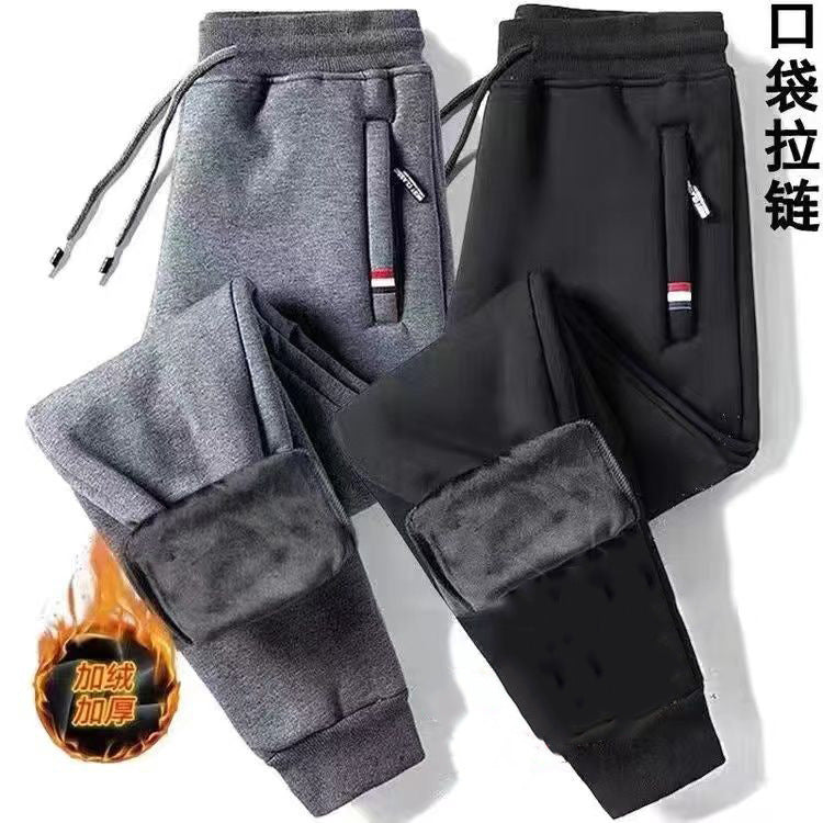 Men’s Fleece-Lined Velvet Sweatpants Winter 2026