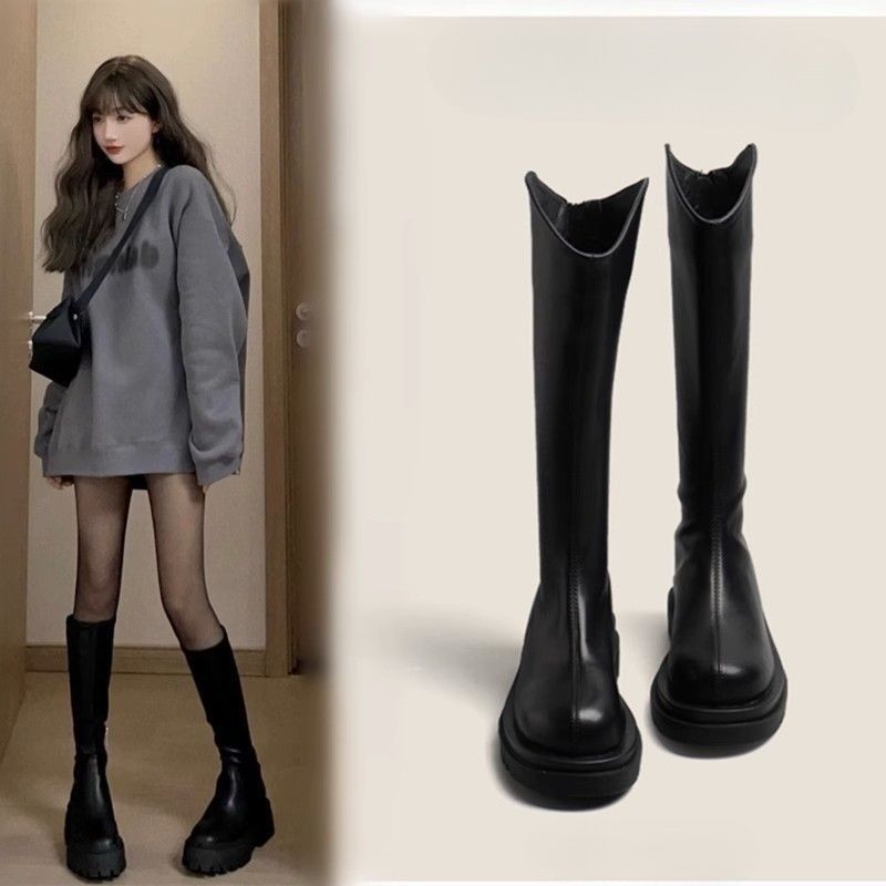 Thick-Soled Over-The-Knee Riding Boots