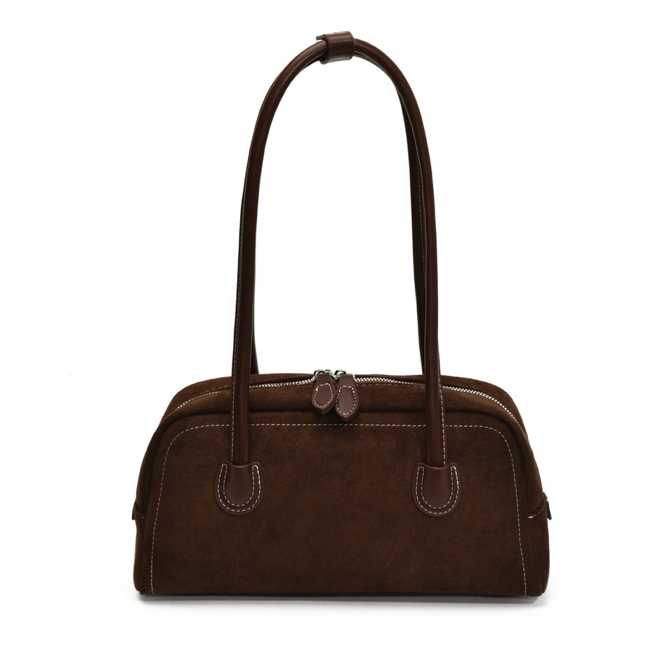 Women’s Suede Baguette Shoulder Bag