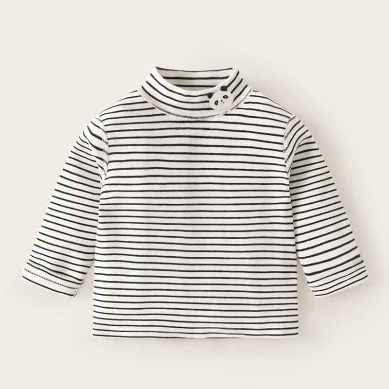 Baby Half High Collar Long Sleeve Winter Base T Shirt