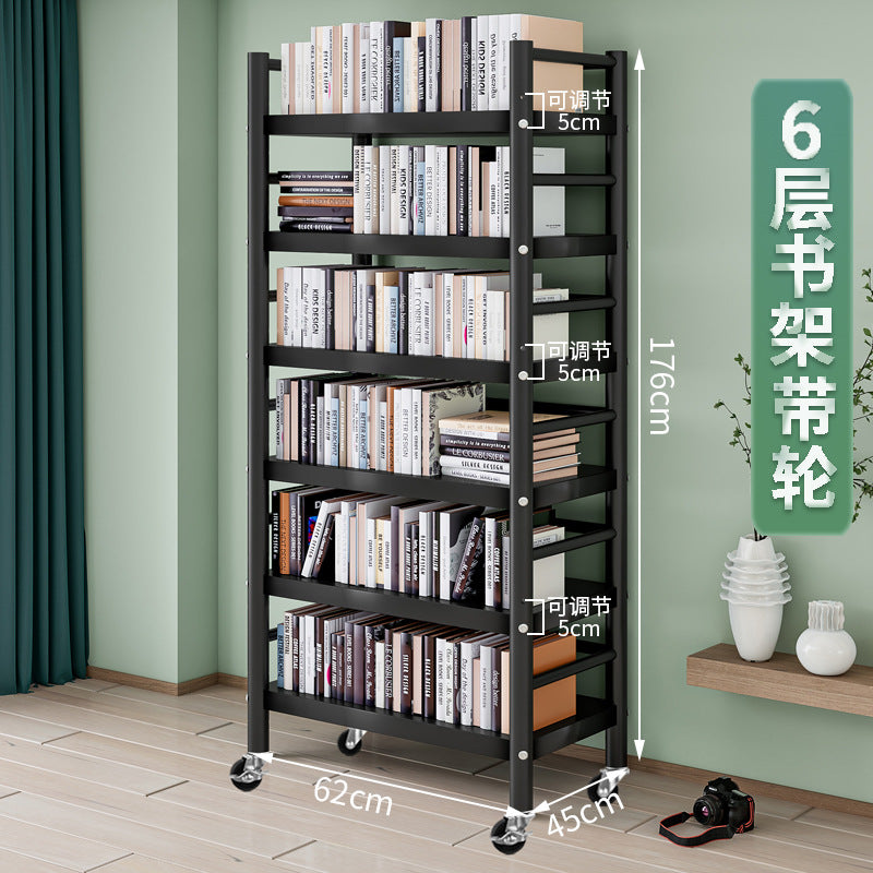 Thickened Steel Floor-to-Ceiling Bookshelf