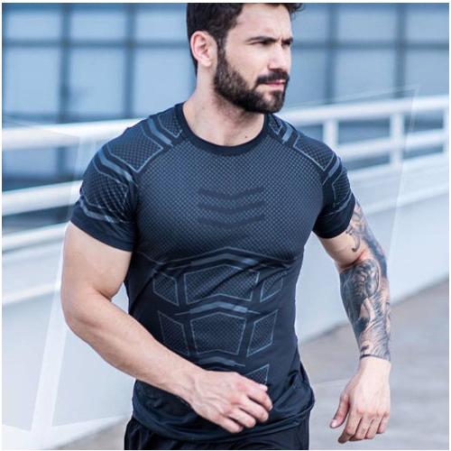 INSTOCK-Men's Quick-Dry Compression Sports Shirt ‚ Lightweight