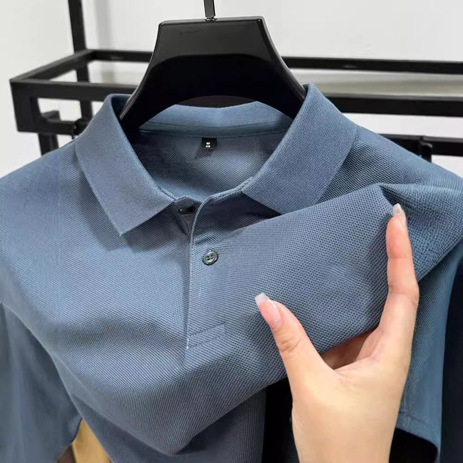 STOCK-Men’s Summer Polo Shirt - Casual Business Wear 2025