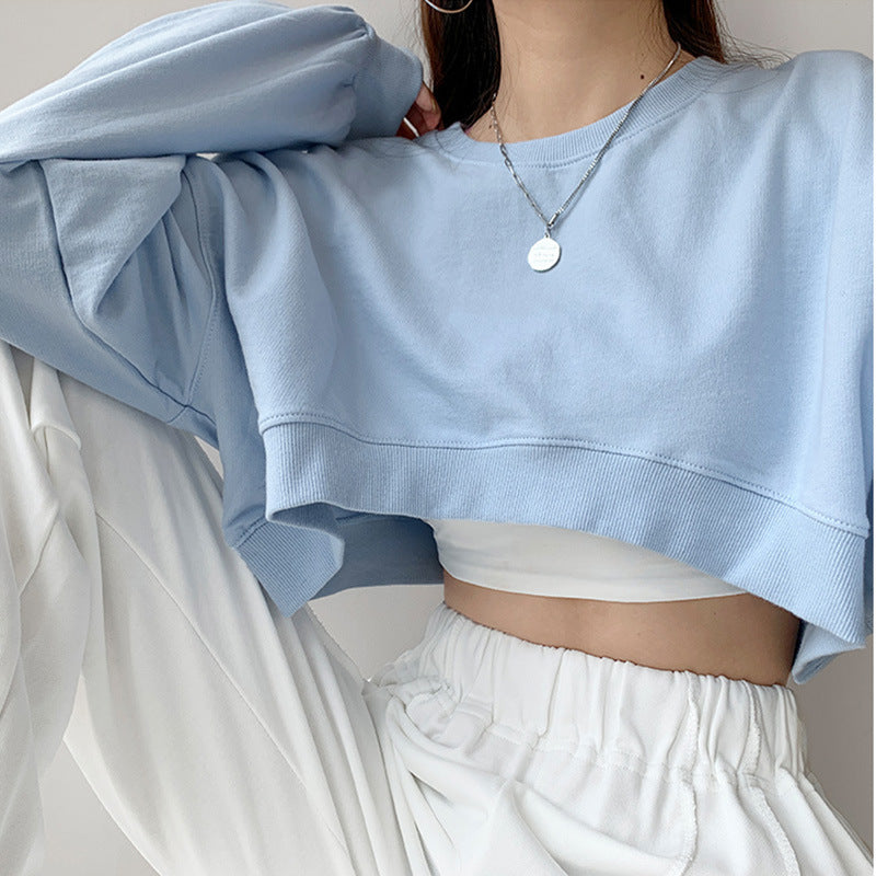 Korean Style Loose Round Neck Top