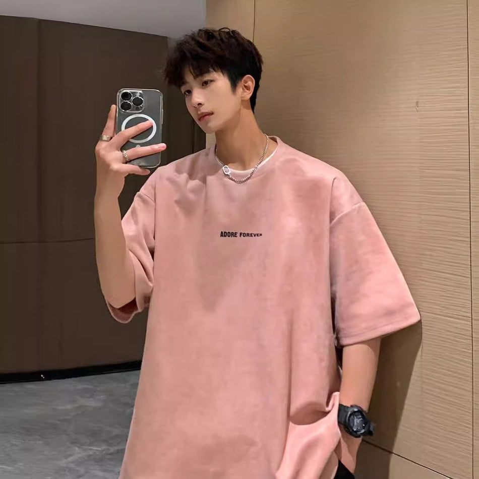 Avocado Green Heavy T-Shirt – Retro Oversized Style