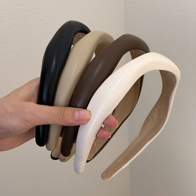 Irregular Leather Headband – Modern Minimalist Glam