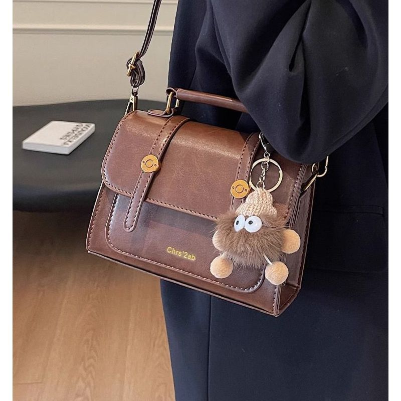 High-End Retro Small Square Crossbody Bag for Women Chic Fit