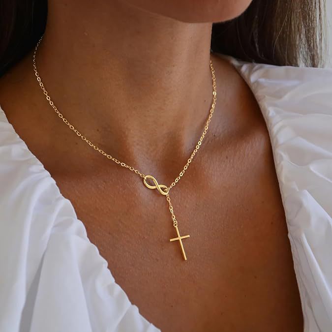 Simple 8-Character Cross Necklace – Bold, Spiritual & Fashionable