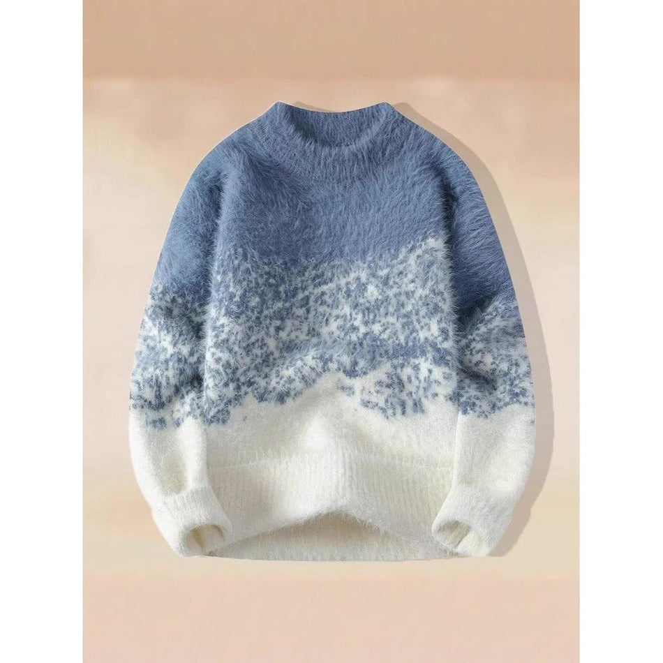 Men’s Gradient Mink Velvet Thick Winter Knitwear
