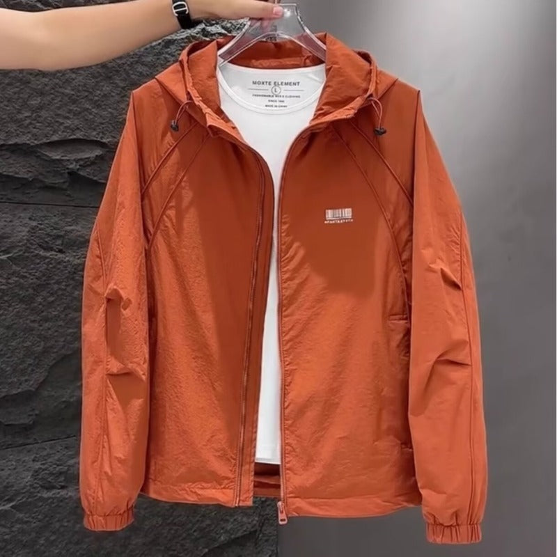 Men’s Spring & Autumn Hooded Casual Plus-Size Jacket
