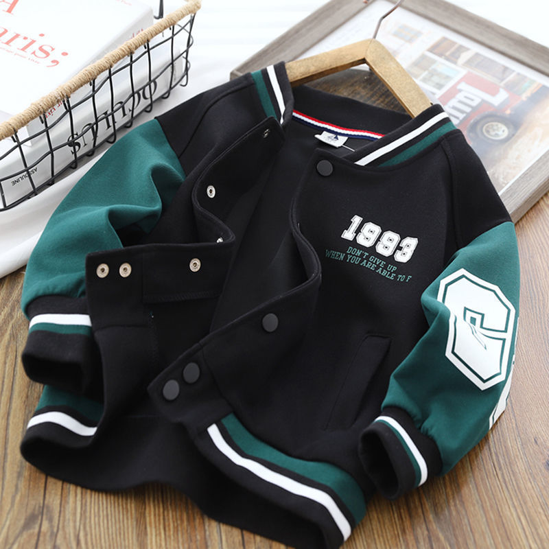 2025 Boys’ Baseball Jacket – Sports Casual Trendy Coat