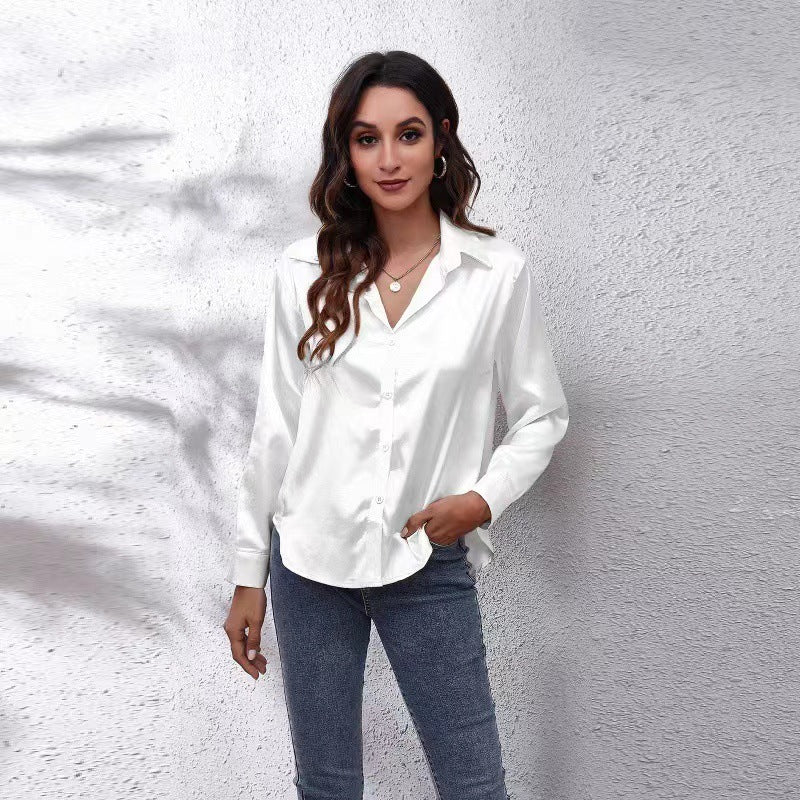 Sardin Women’s V-Neck Button Cardigan Shirt