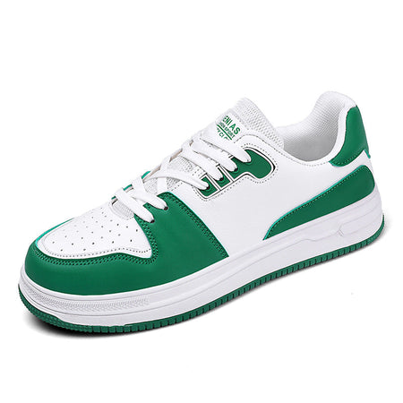 Men’s Leather Low-Top Sneakers – Casual Outdoor Sports Shoes