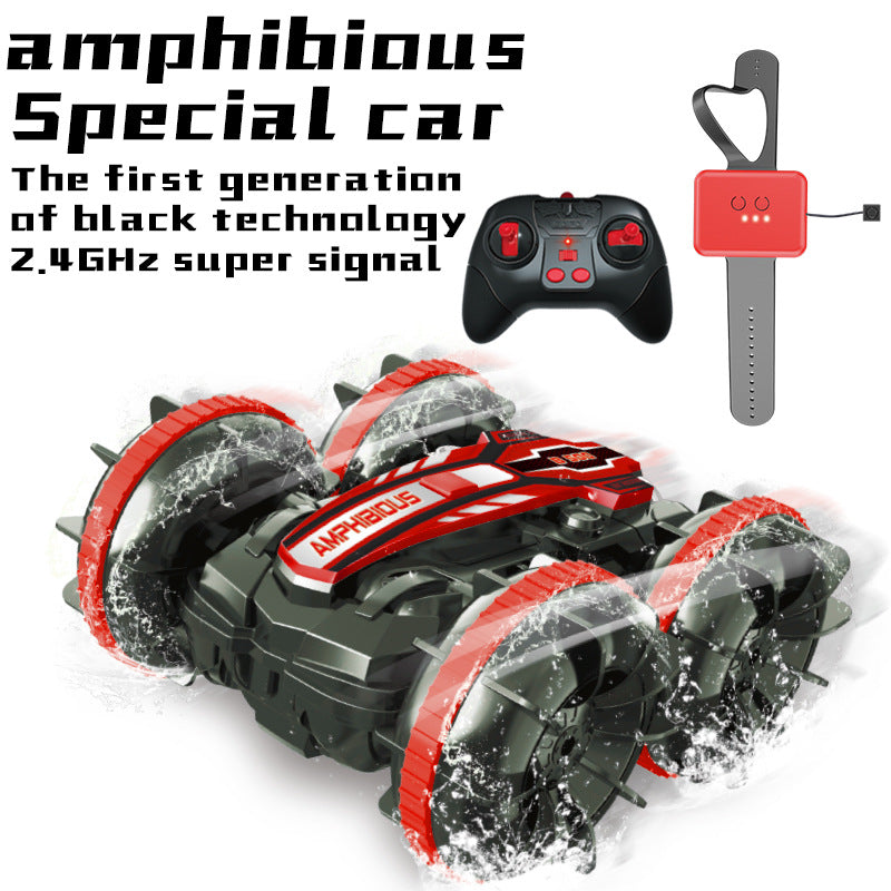 2.4G Amphibious RC Stunt Car Double-Sided for Kids