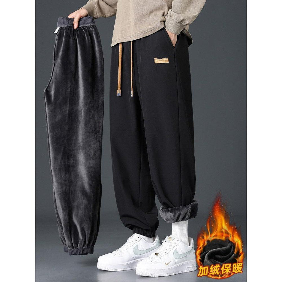 Men’s Fleece-Lined Cotton Jogger Pants 2026