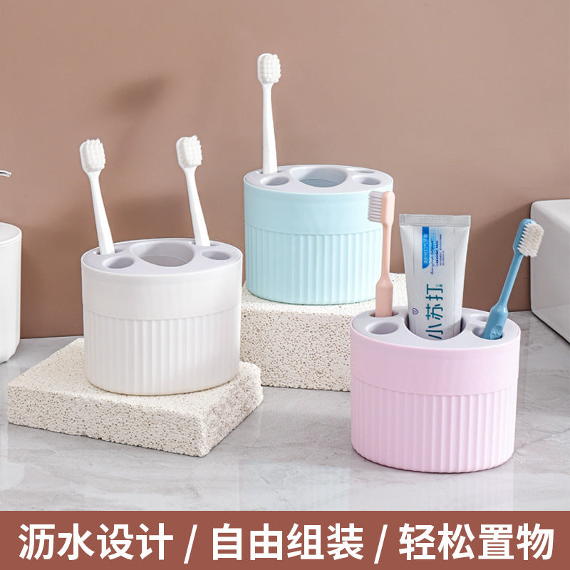 Creative Divided Toothbrush & Toothpaste Holder – Multifunctional
