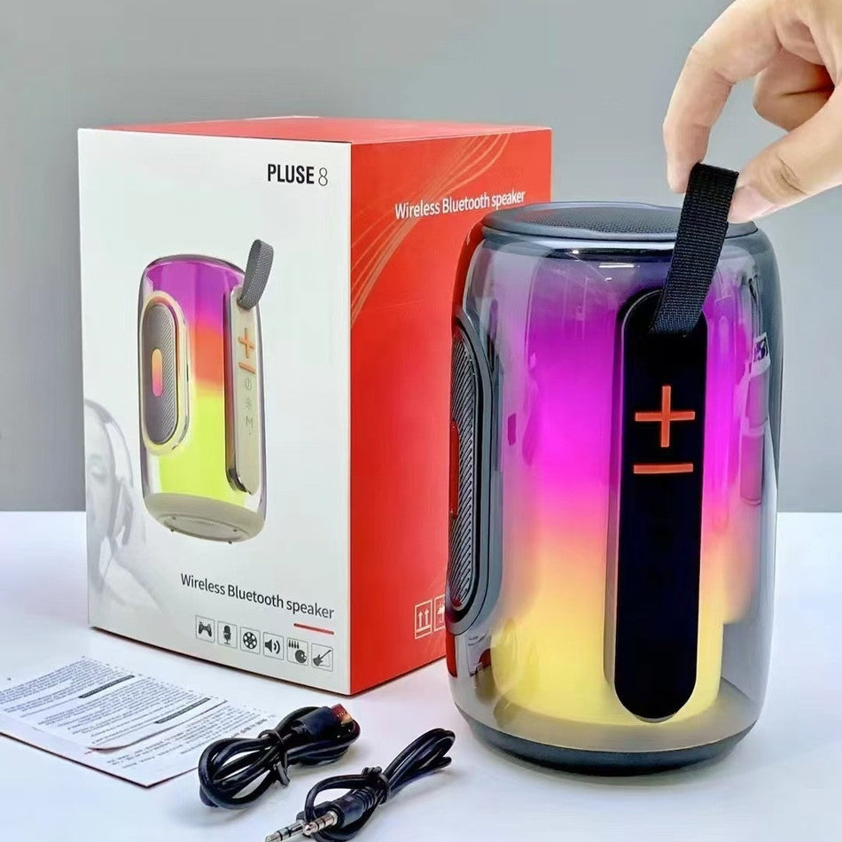 Pulse 8 Bluetooth Speaker RGB Light Portable Outdoor Audio