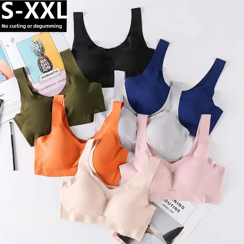 (Pack of 4)-Japan Anxin Seamless Sleep Bra – Rimless & Comfy Fit