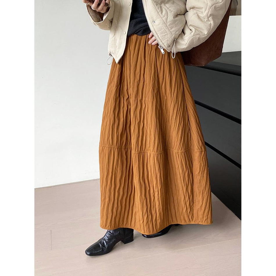 Quilted Cotton Lantern Skirt – Autumn Winter 2026