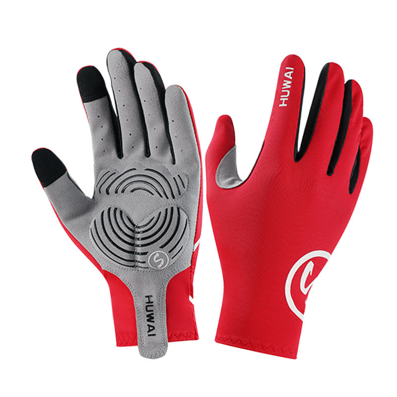 Men’s Ice Silk Sunscreen Gloves – UV Protection & Non-Slip
