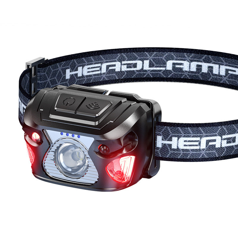 USB Rechargeable LED Headlamp for Fishing & Outdoor Use