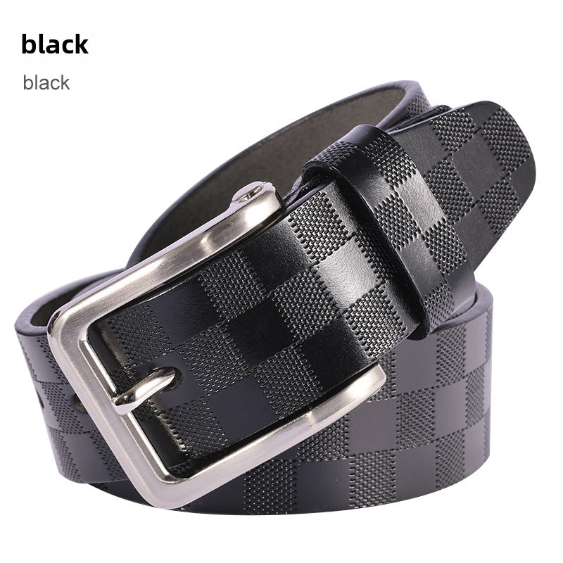Men’s Cowhide Leather Belt – Business & Casual Style