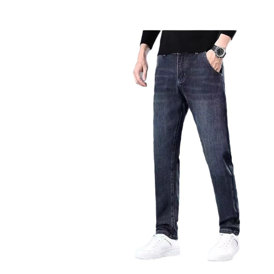 Trendy Stretch Men’s Straight Casual Jeans