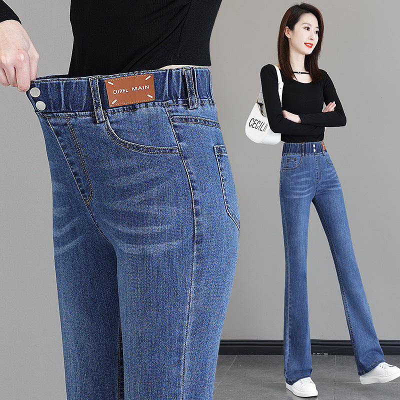 Women’s High-Waist Fleece-Lined Lambswool Jeans