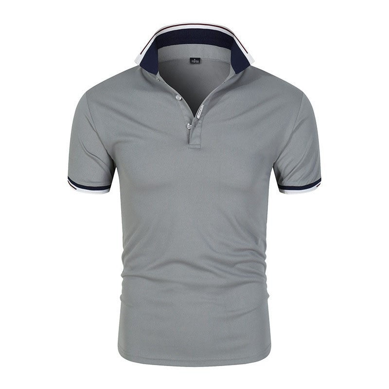 Printed Polo Shirt – Casual Summer Lapel Tee for Men