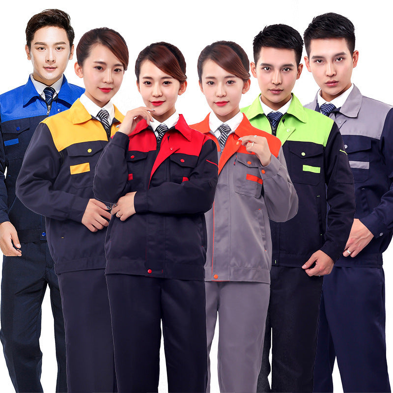 Men’s Long-Sleeve Work Clothes Suit – Stain & Wear-Resistant