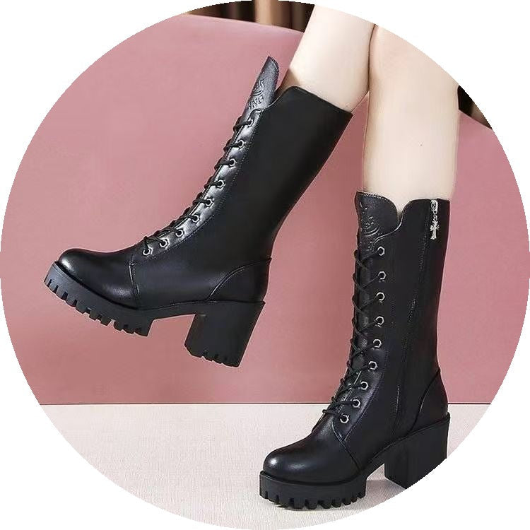 Mid-Calf Motorcycle Boots