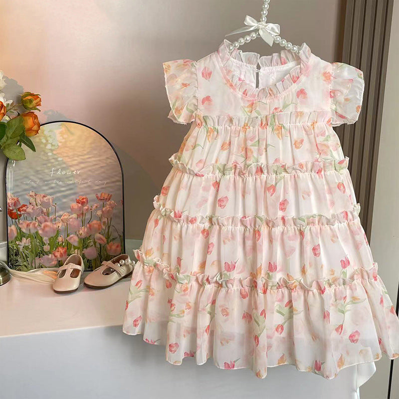Girls Korean Princess Dress Summer 2025 Fashion – Summer Kids Fashion Nepal | Tudoholic