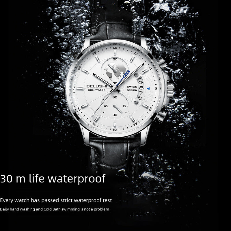STOCK-Men’s Luminous Quartz Watch | Business Waterproof Style