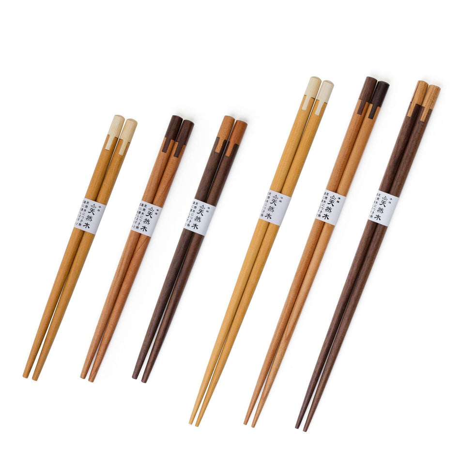 Wooden Chopsticks Set – Japanese Style Black Walnut & Cherry
