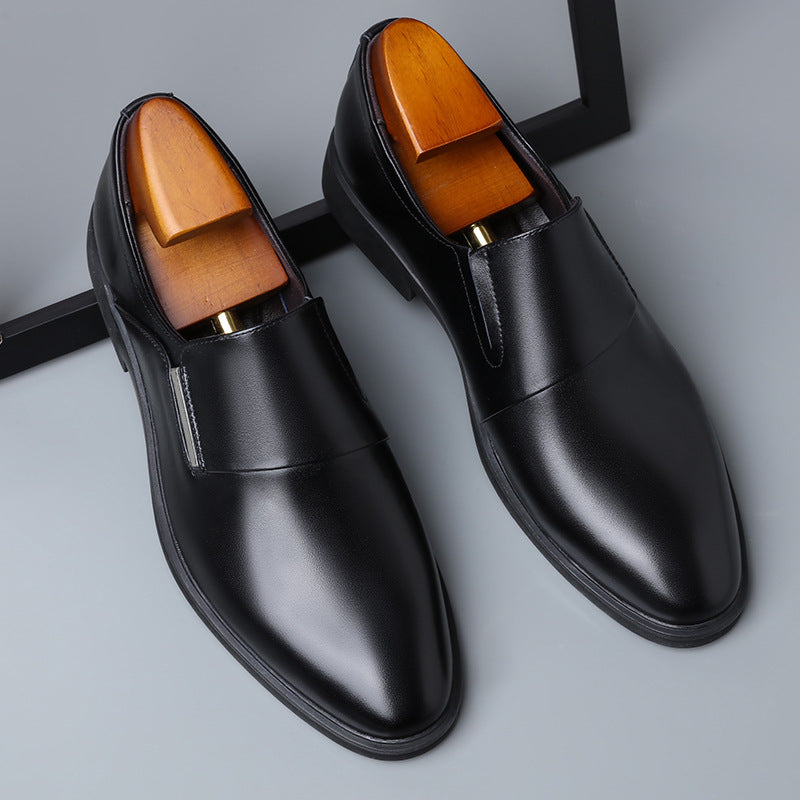 Men’s White Leather Dress Shoes