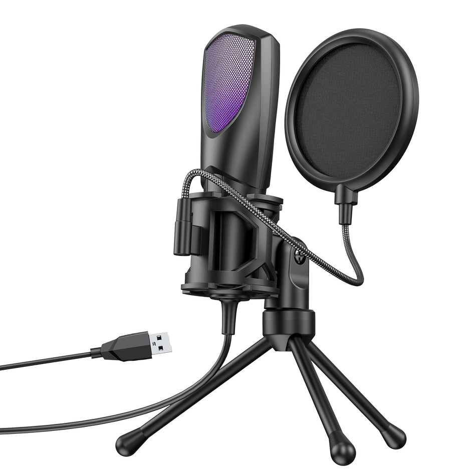 Q3R/Q3G RGB Gaming Condenser Microphone for PC