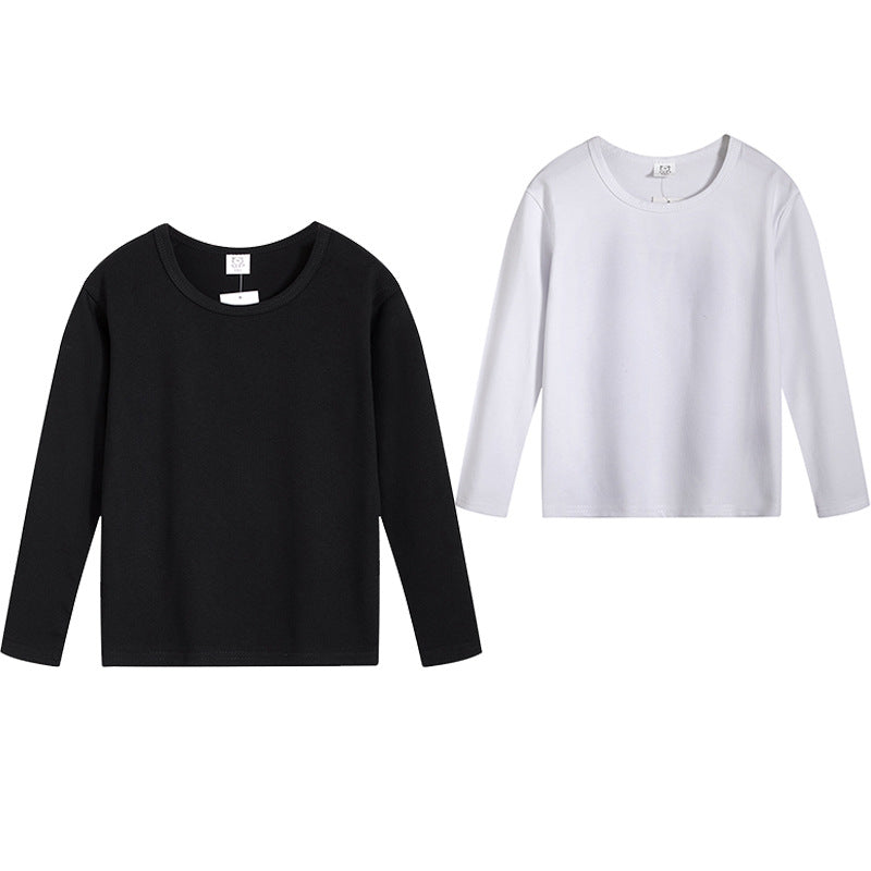 Solid Color Kids’ Sweat-Absorbent Long-Sleeve Tee