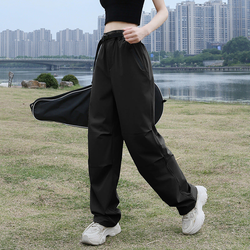 INSTOCK- Women’s Ice Silk Cargo Parachute Pants