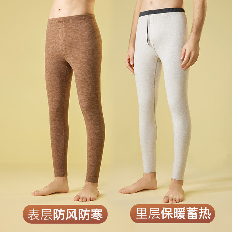 Woodpecker Men’s Wool Thermal Base Layer Warm Elastic Pants