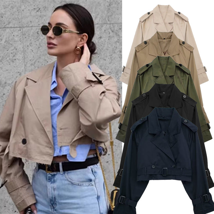 STOCK-Women’s Solid Color Coat