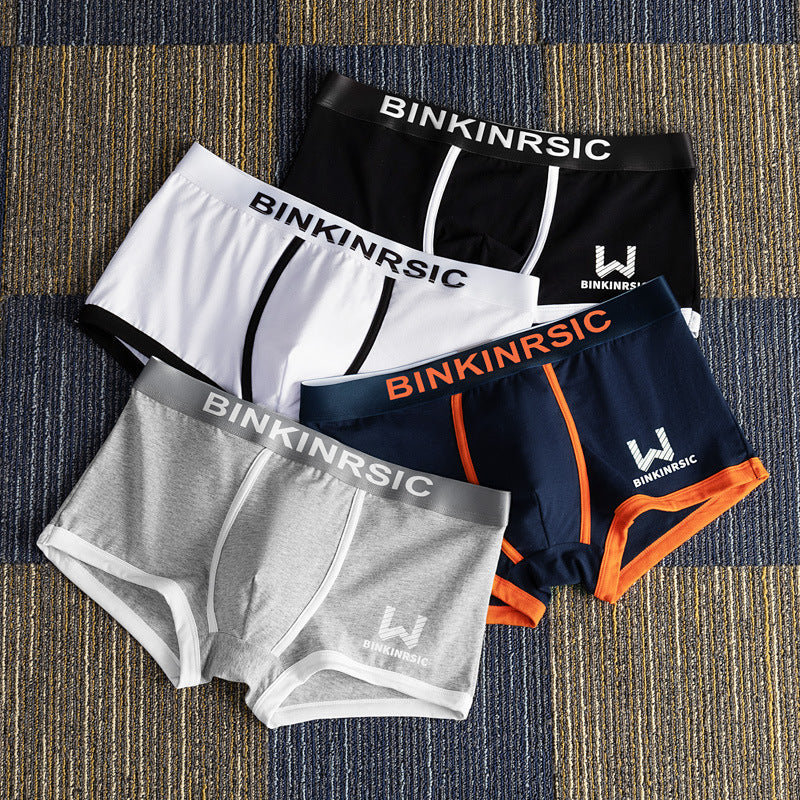 3-Pack Mens Fashion Mid-Waist Boxers