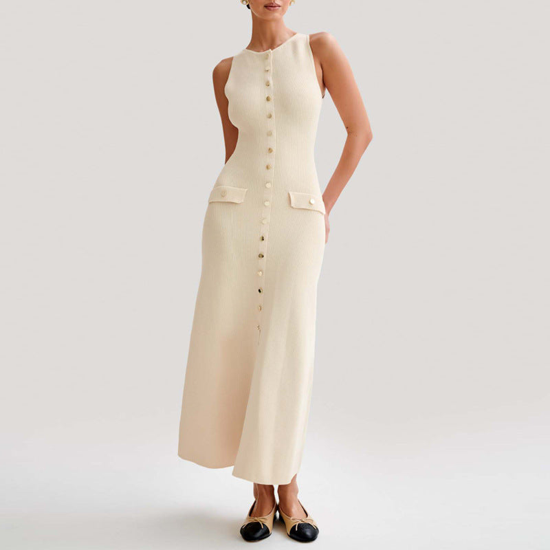 INSTOCK-Knitted Vest Maxi Dress