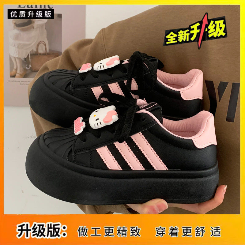INSTOCK-Thick-Soled Casual Sneakers for Women  Everyday Wear