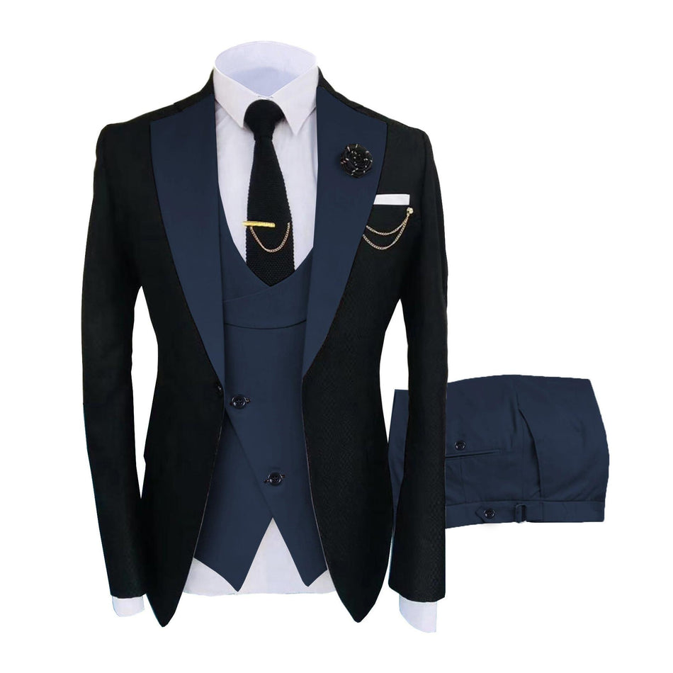 Men’s Three-Piece Serge Suit – Best-Selling Wedding & Best Man