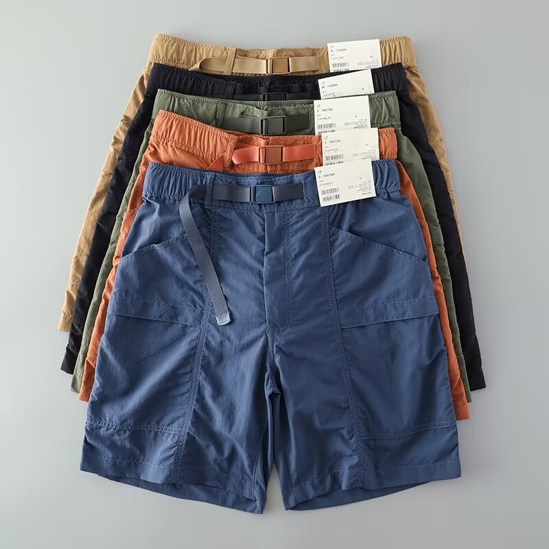 Men’s Quick-Dry Outdoor Cargo Shorts – Summer